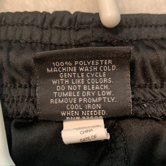 XPBX Pro Mens Black Athletic Drawstring Polyester Track Workout Pants Size Med - Picture 6 of 9